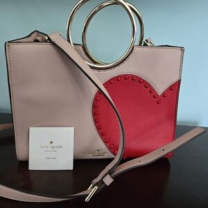 Kate Spade Red and Pink Heart Bag